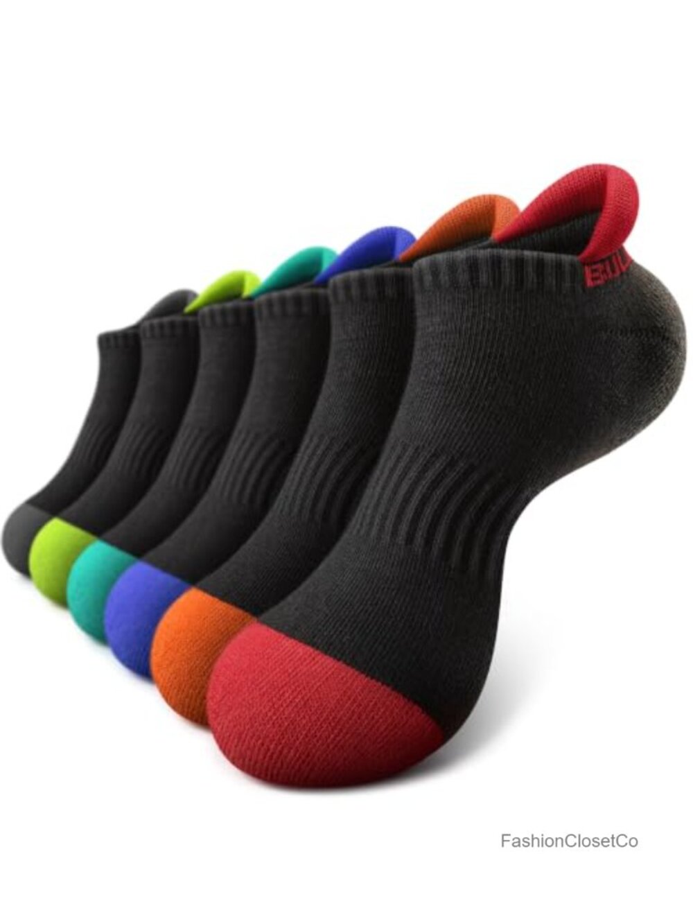 6 Pack Women's Cushioned Running Ankle Socks with Arch Support